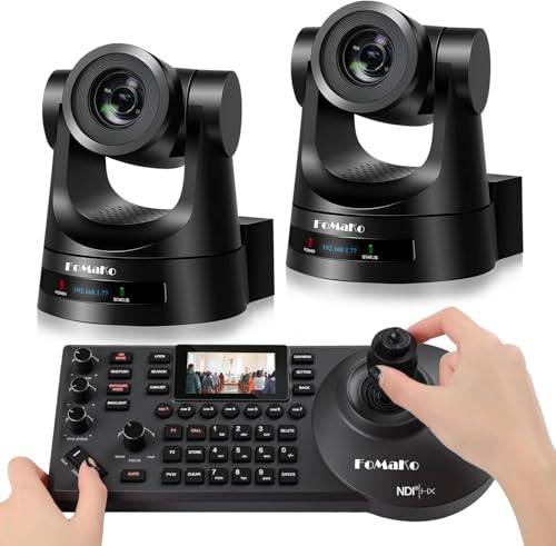 FoMaKo PTZ Camera 30X Bundle HDMI 3G-SDI IP PoE HDMI Camera for